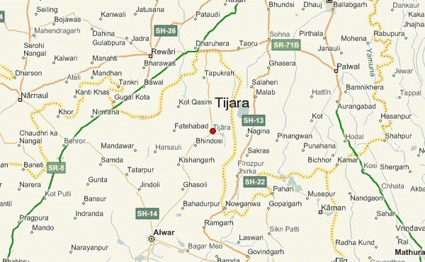 TIJARA  MAP